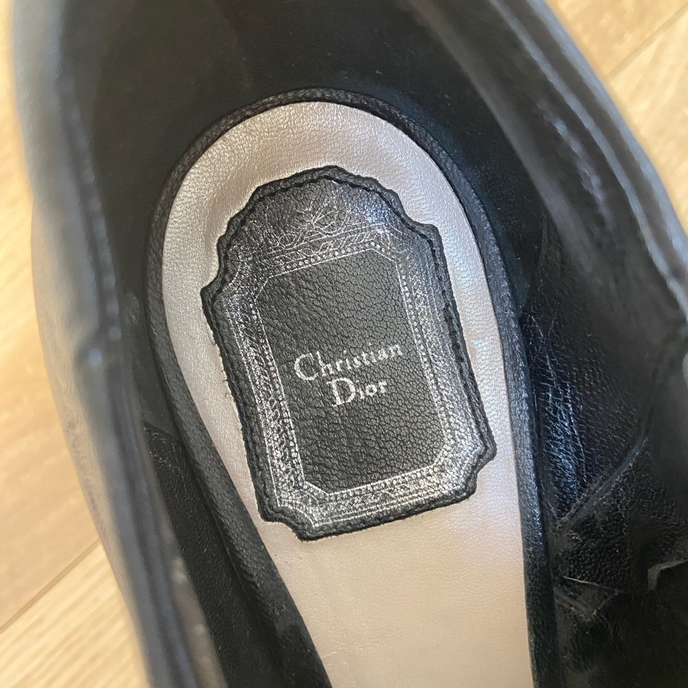 Christian Dior Black Leather Platform Ankle Booties | EU 42 (US 10) | Authentic - Picture 3 of 10